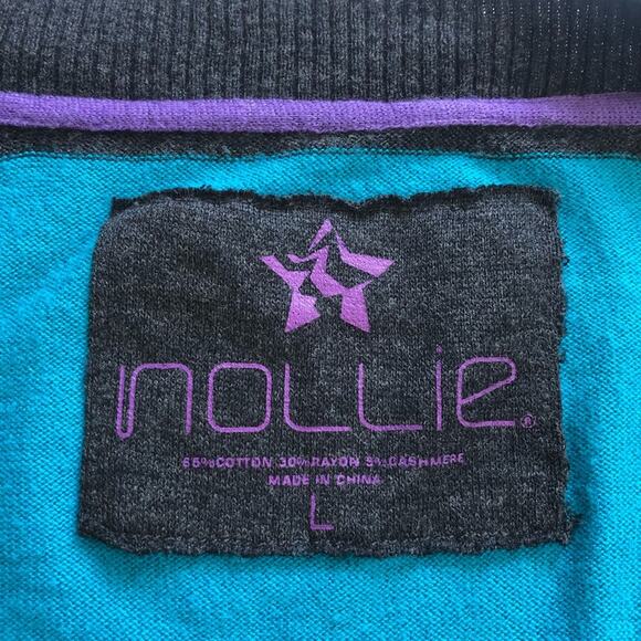 PAC Sun Chunky Stripe V-neck Knit Pullover Sweater - Picture 11 of 13